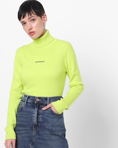 Buy Green Sweaters & Cardigans for Women by Calvin Klein Jeans Online |  