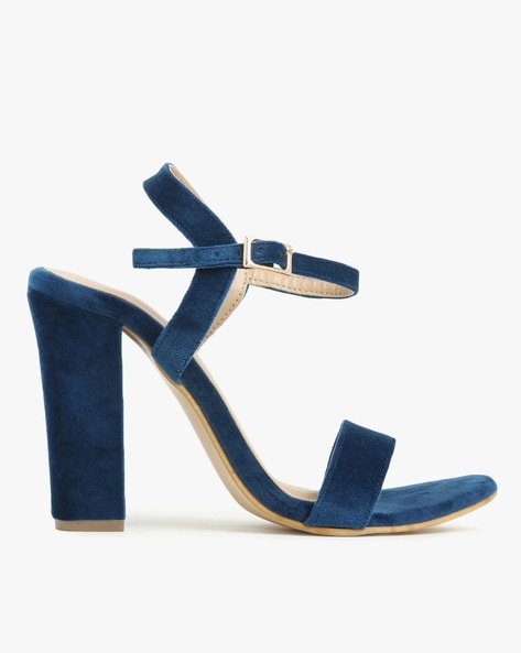 Strappy discount navy heels