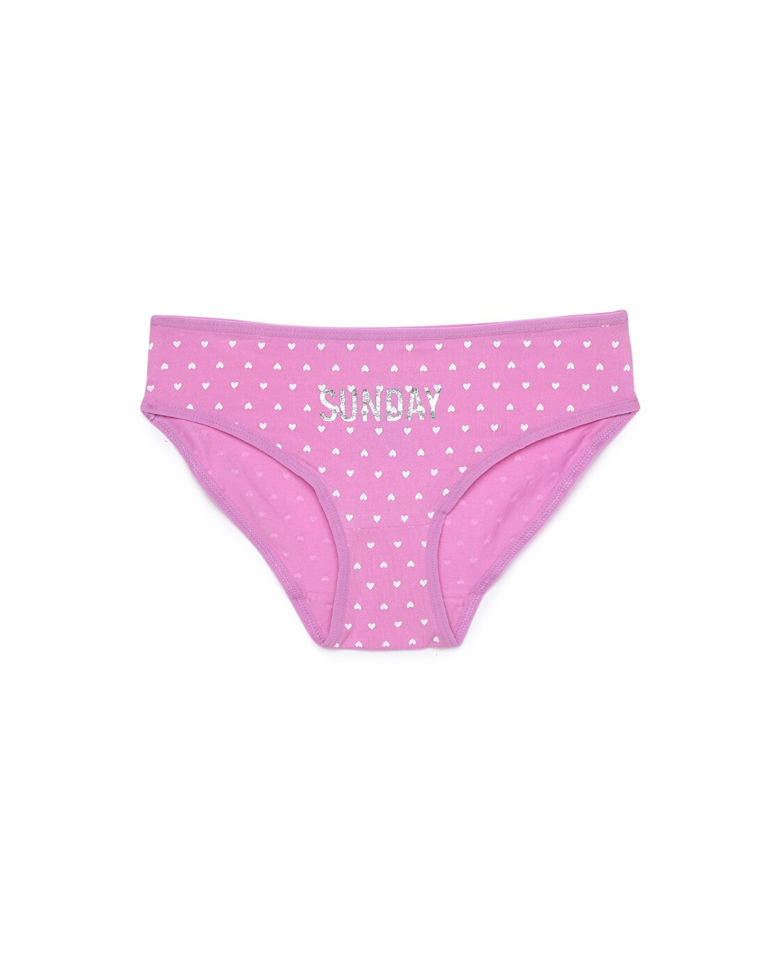 Shop Girl MULTI1 Toddler Heart and Stripe Print Briefs (7-Pack