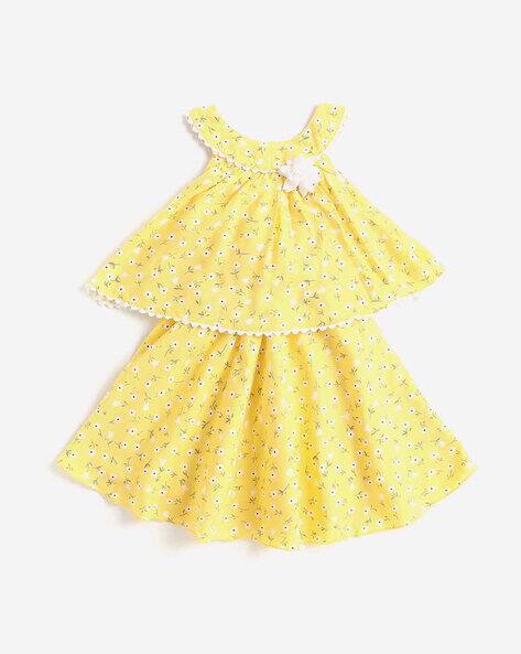 Buy Yellow Dresses Frocks for Girls by The Magic Wand Online