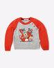 Colourblock Round-Neck Pullover with Applique Colourblock Round-Neck Pullover with Applique