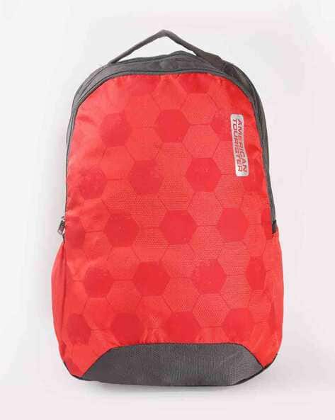 geometric print backpack
