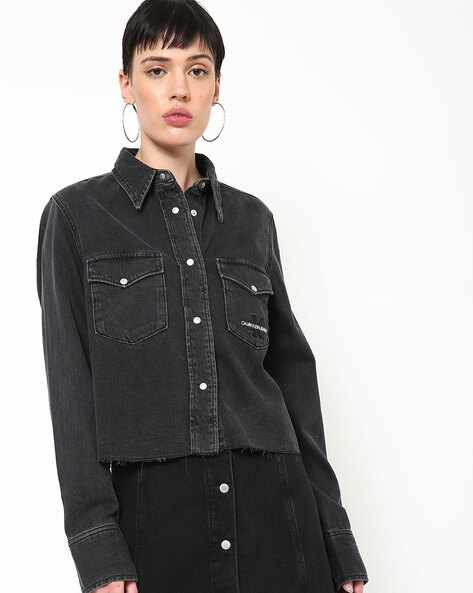 Buy Black Shirts Women by Calvin Klein Jeans Online |