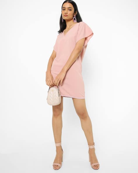 Encrustd Shift Dress with Extended Sleeves