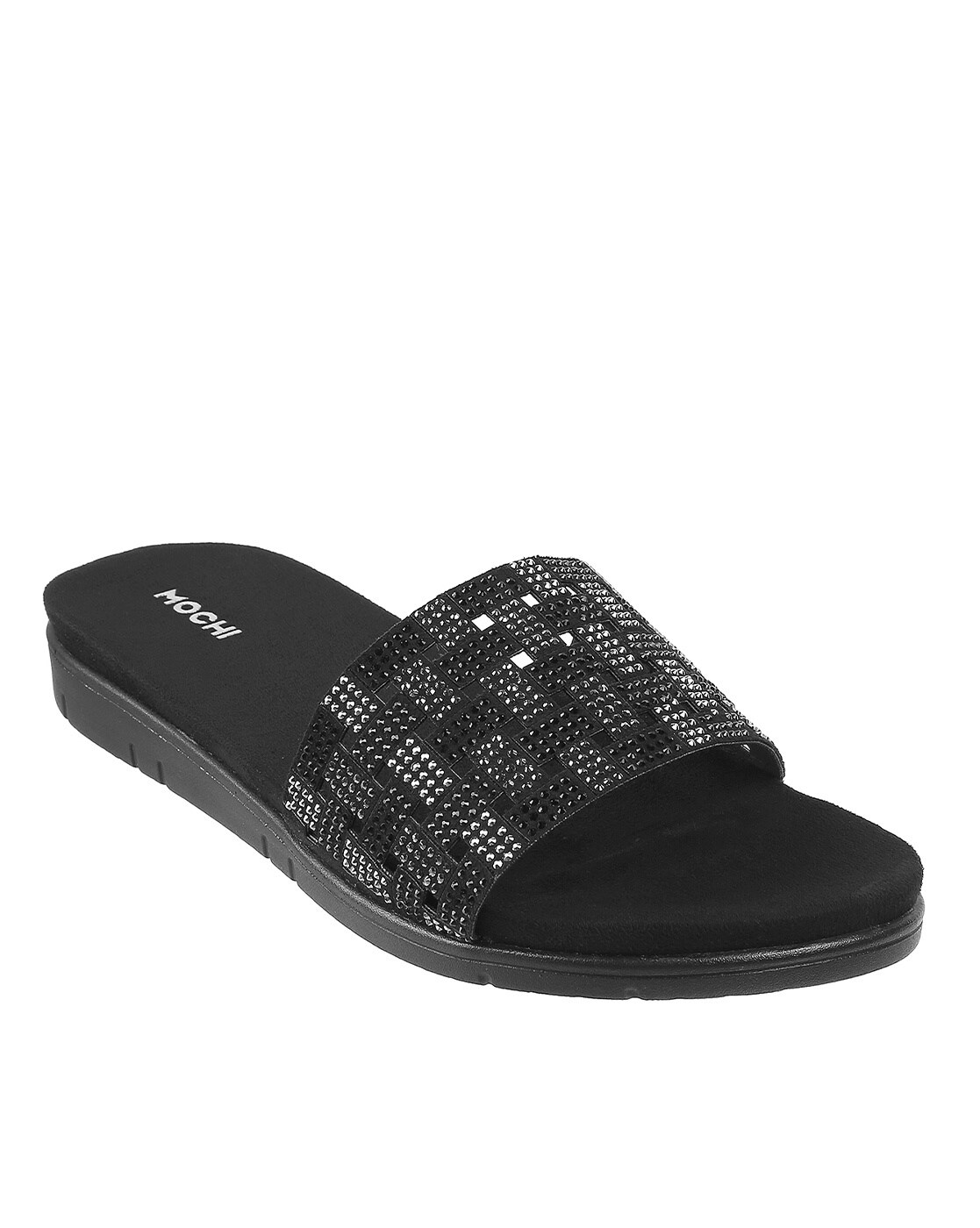 Buy Black Flip Flop & Slippers for Women by Mochi Online