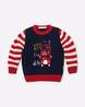 Knitted Round-Neck Pullover with Applique Knitted Round-Neck Pullover with Applique