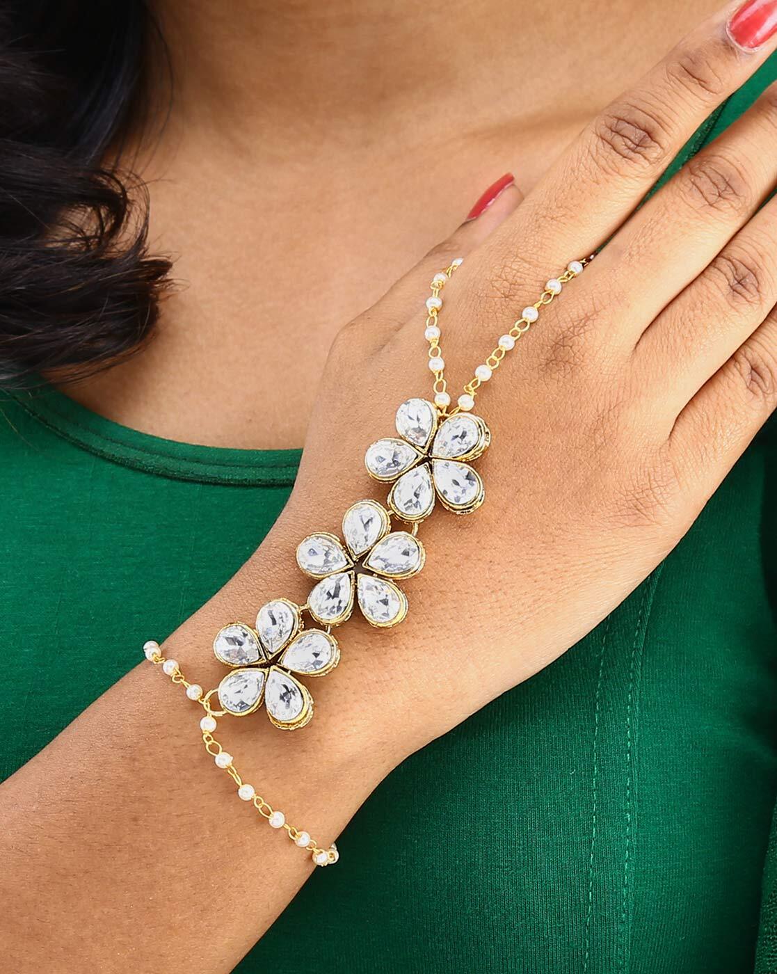 Buy Simple Hand Chain Bracelets in 14K Gold Filled and Sterling Silver FINGER  BRACELET Online in India - Etsy