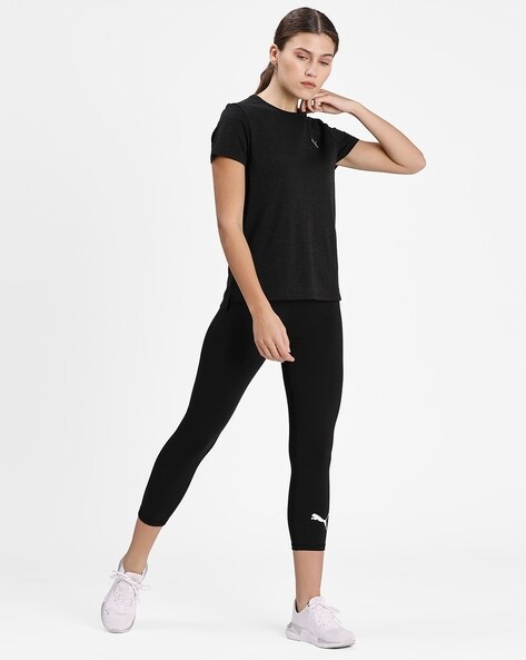 Leggings with Placement Logo Print