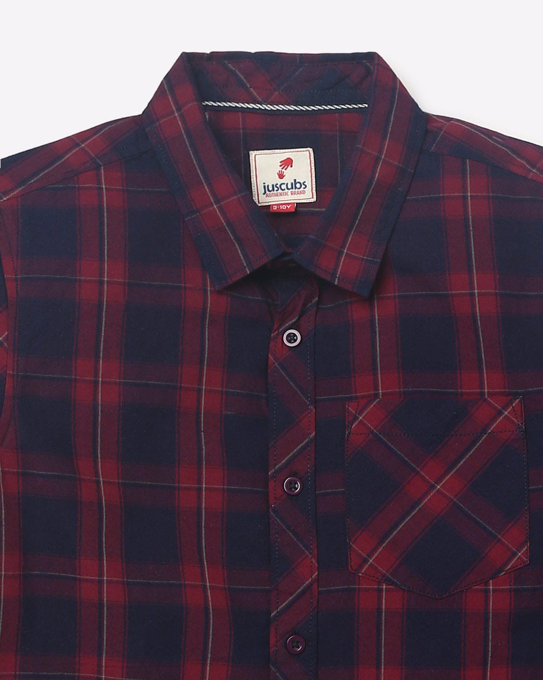 Buy Juscubs Checked Shirt with Patch Pockets at Redfynd