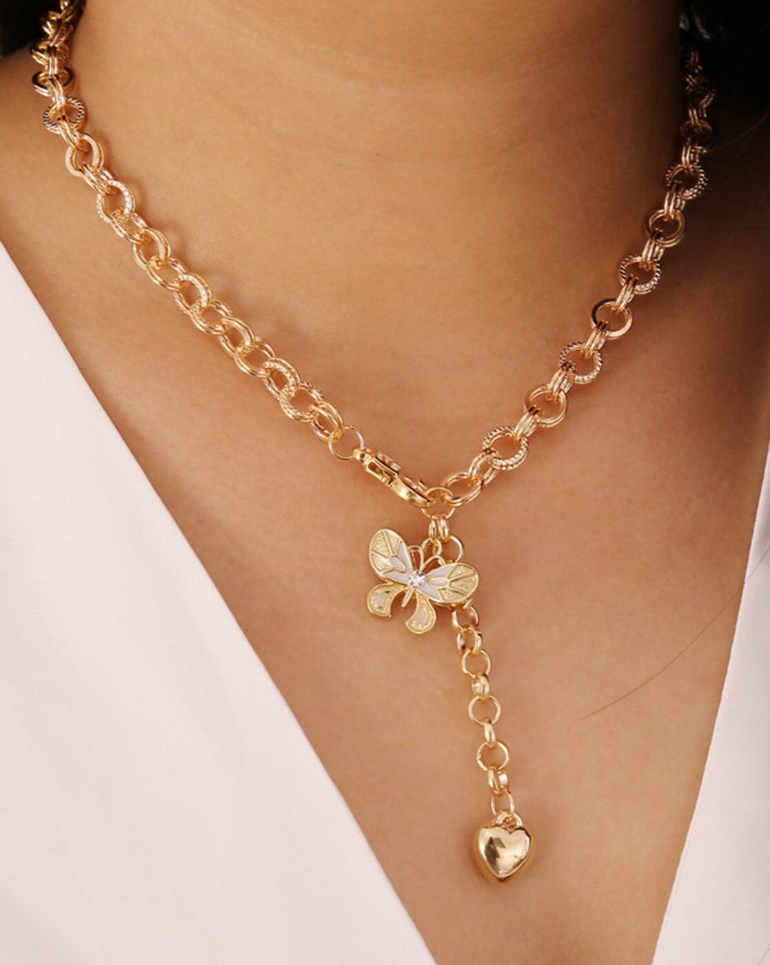 Buy Golden Necklaces \u0026 Pendants for 