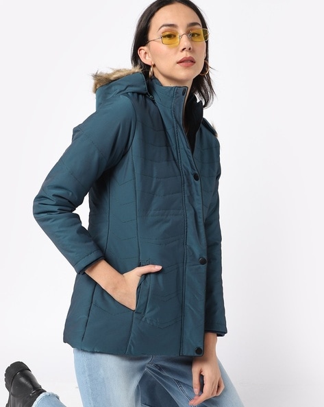 ajio winter jackets womens