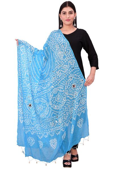 Embellished Bhandhani Dupatta Price in India