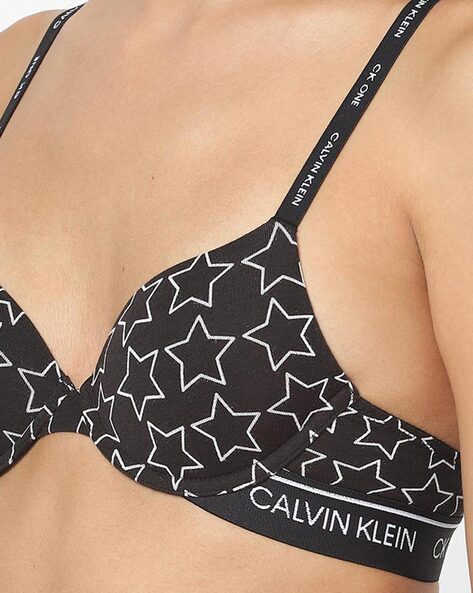 Calvin Klein Black Padded Bra 1297219 Ht Ml - Buy Calvin Klein Black Padded  Bra 1297219 Ht Ml online in India