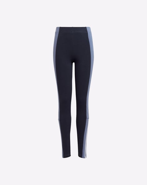 Buy The Children's Place Girls Blue Solid Elasticized Waist Leggings -  NNNOW.com