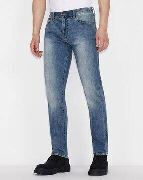 armani straight fit jeans