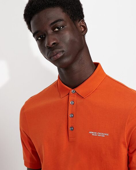 Armani exchange orange clearance shirt