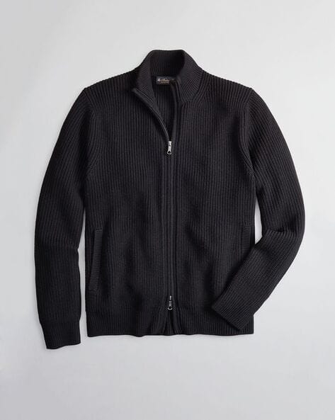 Washable Merino Wool Full-Zip Sweater