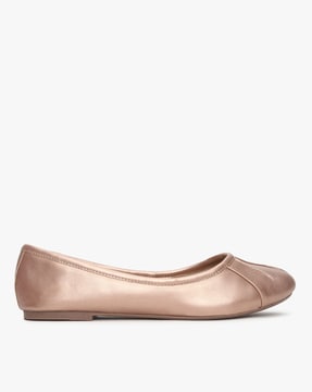 Shoes Ballerinas Foldable Ballet Flats New Look Foldable Ballet Flats gold-colored elegant 