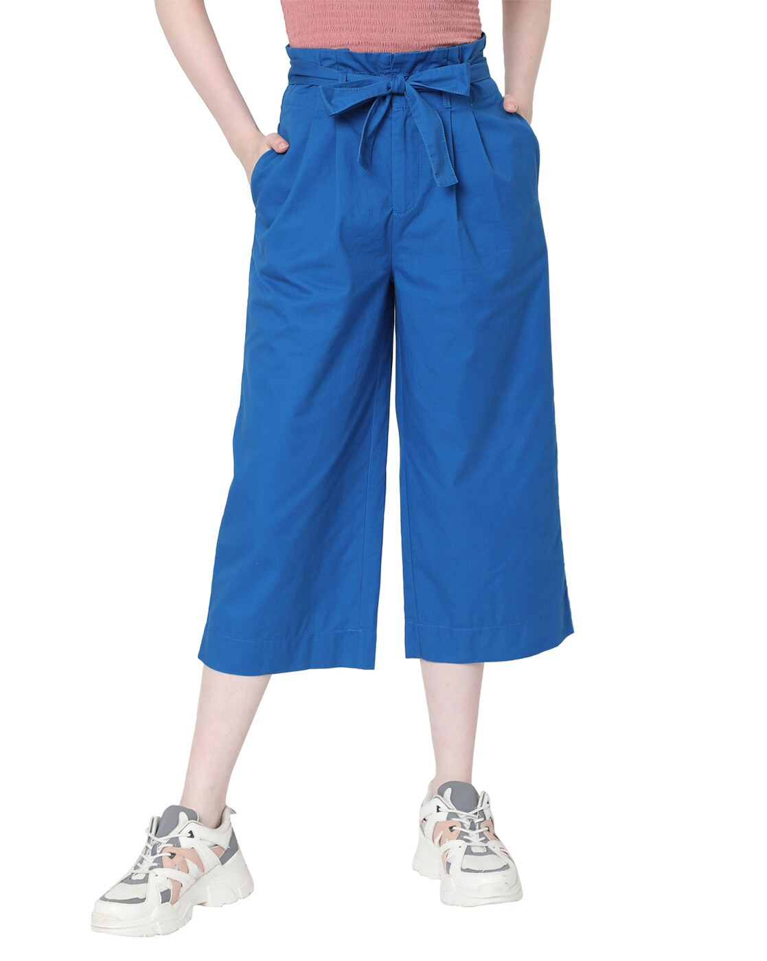 Flared Culottes with Belt