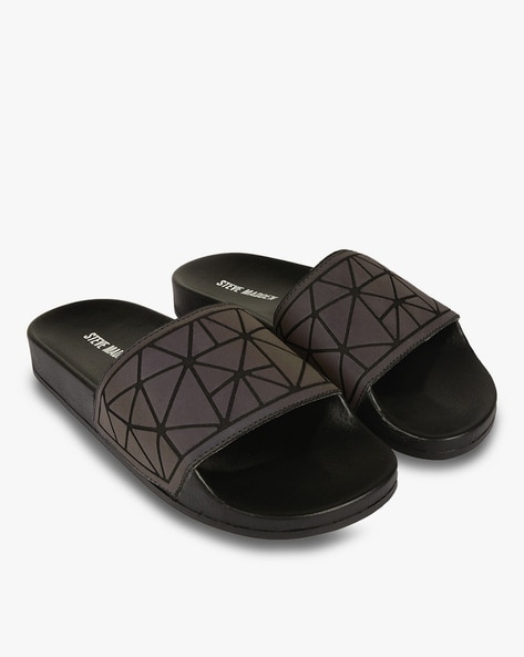 steve madden black flip flops