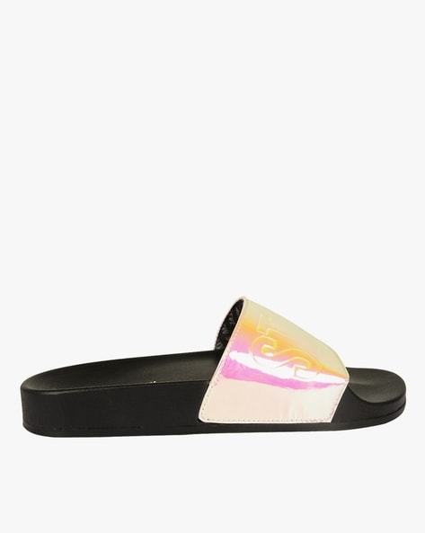 Steve madden rainbow discount slippers