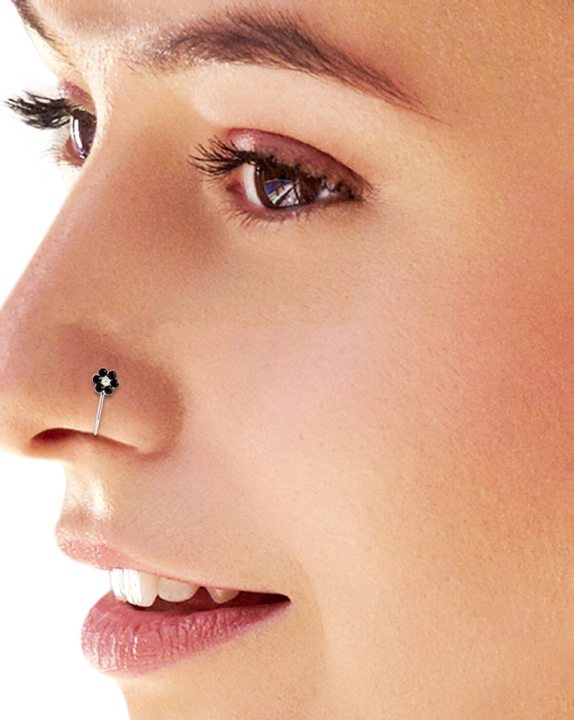 Silver clip on on sale nose pin