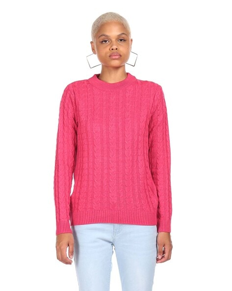 Fuchsia sweater deals