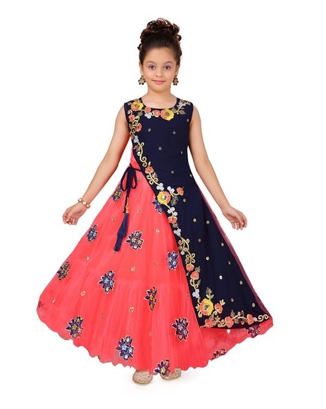 VKART Girls Maxi/Full Length Festive/Wedding Dress Price in India - Buy  VKART Girls Maxi/Full Length Festive/Wedding Dress online at Flipkart.com