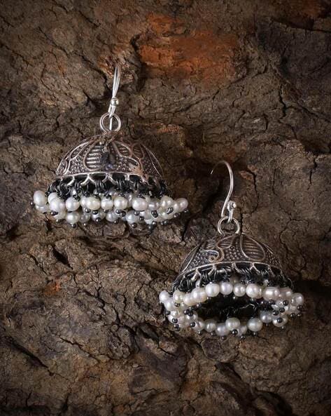 92.5 deals silver jhumkas