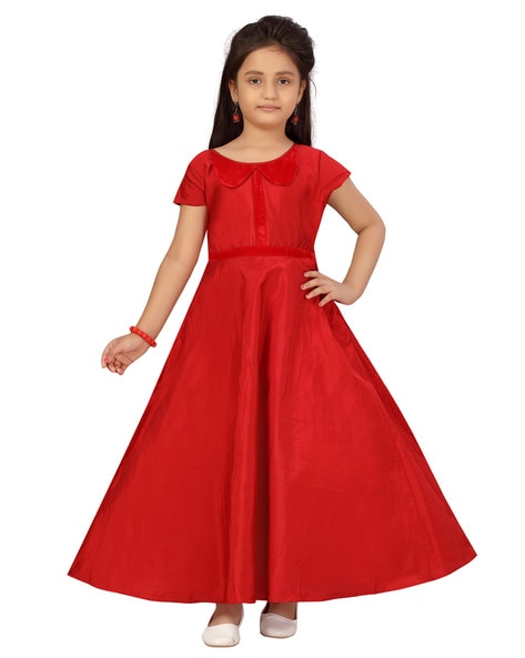 Mirror Red Gown Dress For Girls – Designerslehenga-mncb.edu.vn