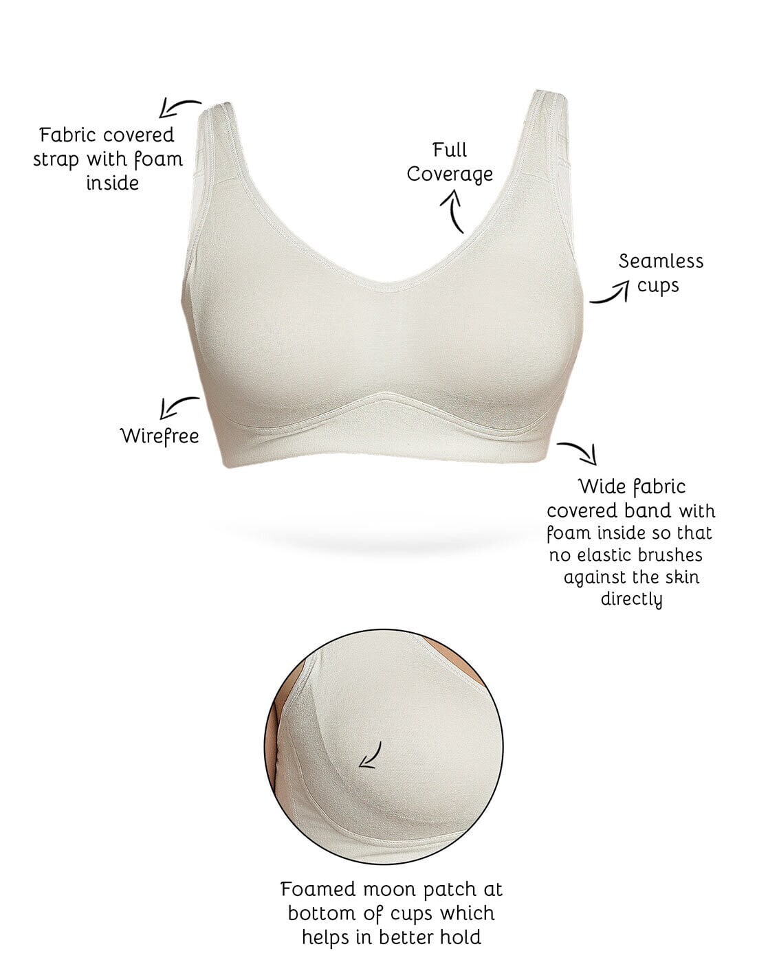 Buy Milky White Bras for Women by Innersense Online