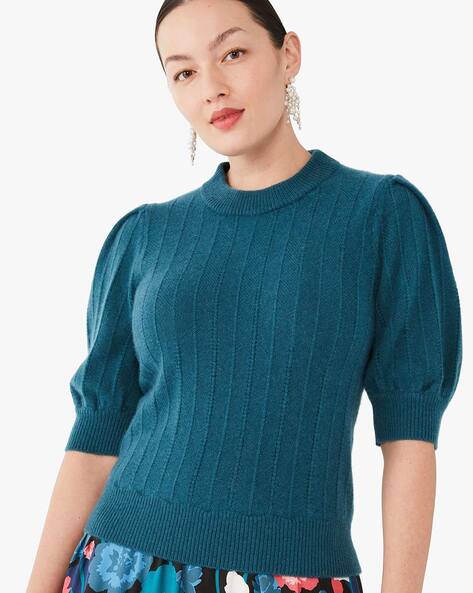 kate spade puff sleeve sweater