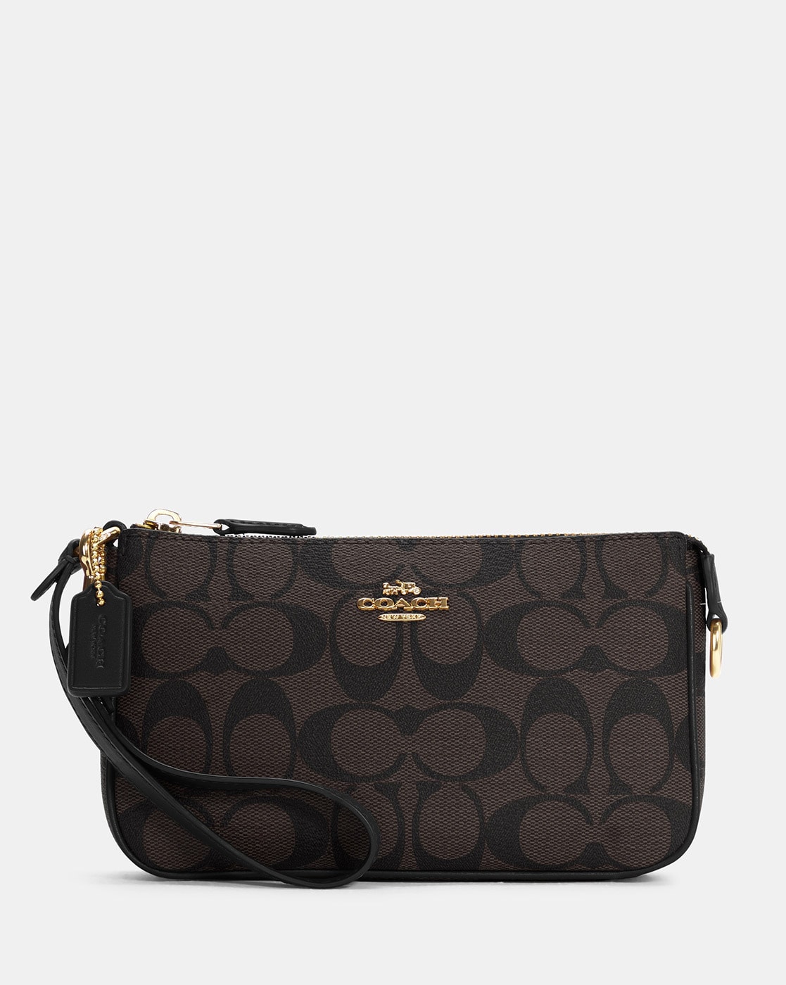 Buy Coach Printed Wristlet | Black Color Women | AJIO LUXE