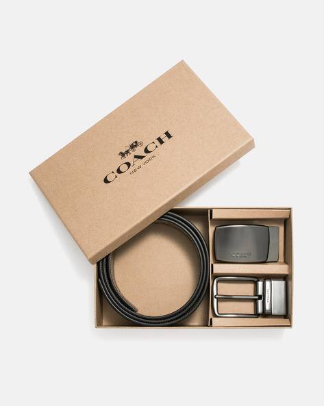 Buy Coach Printed Belt with Dual Buckles Brown Color Men AJIO LUXE