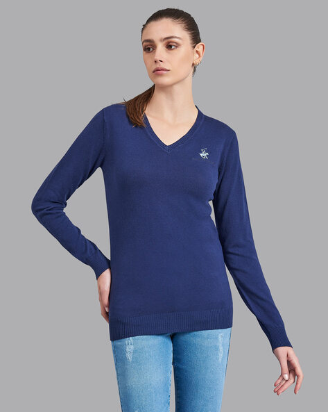 Buy Navy Blue Sweaters & Cardigans for Women by Beverly Hills Polo Club  Online 