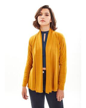 yellow shrug jacket