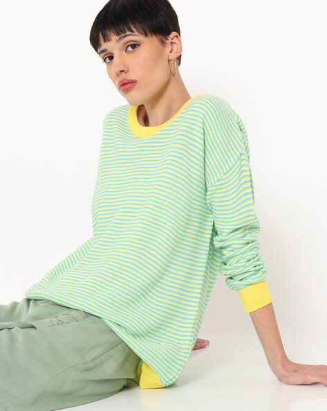 Species Striped Round-Neck Sweater