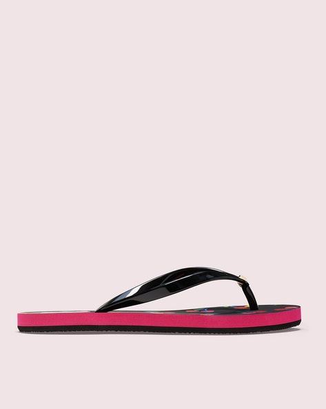 Buy KATE SPADE Fiji Printed Thong-Strap Sandals | Multicoloured Color Women  | AJIO LUXE