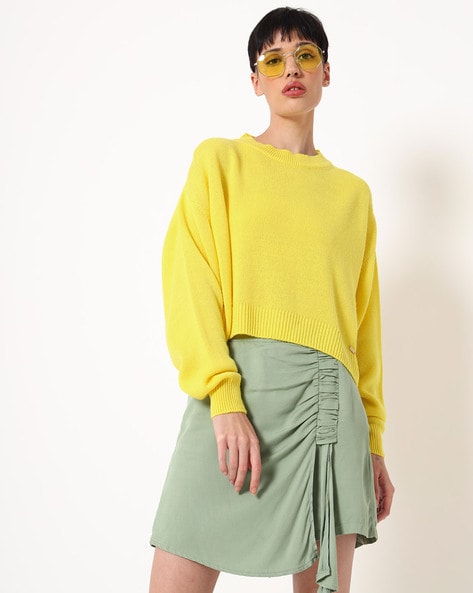 Species Crew-Neck Pullover with Drop-Shoulder Sleeves