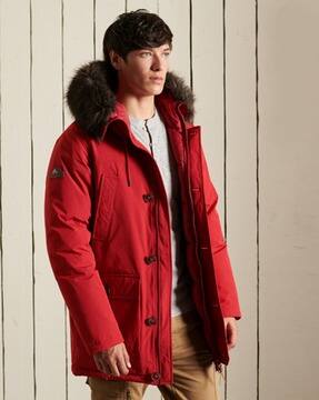 red jacket winter