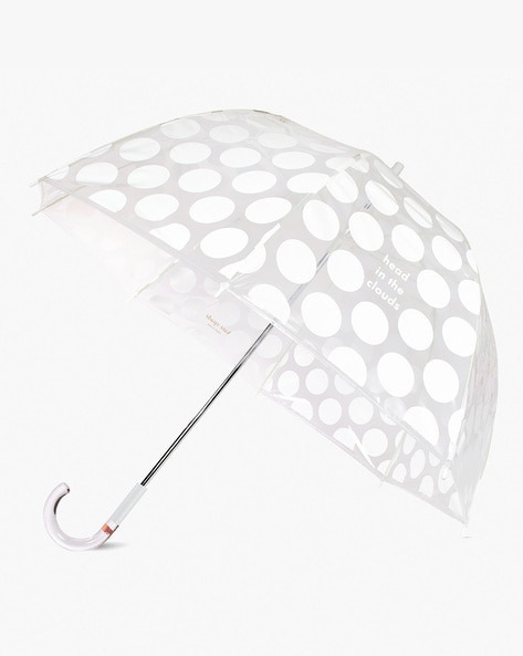 Buy KATE SPADE Head In The Clouds Jumbo Dot Clear Umbrella | White Color  Men | AJIO LUXE