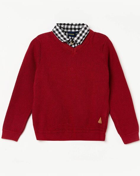 Juniors red sweater best sale