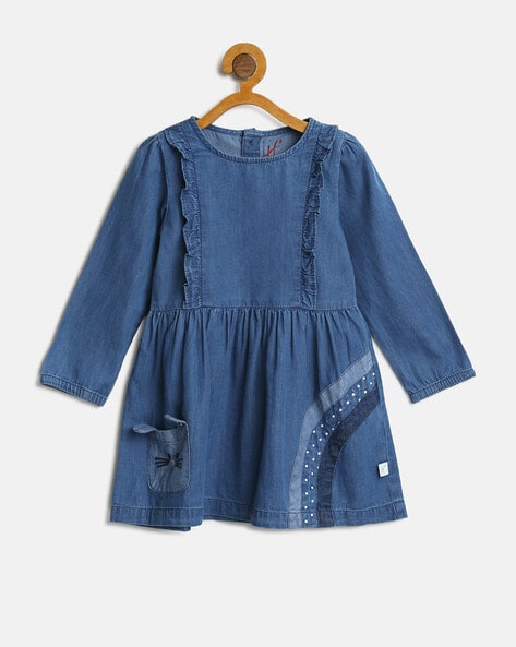 Baby 100% Organic Cotton Smocked Denim Dress | Gap-sgquangbinhtourist.com.vn