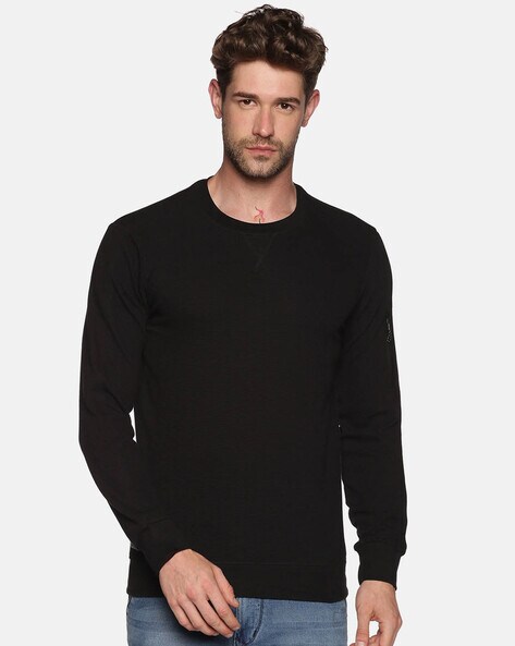 Black full shop sleeve sweatshirt