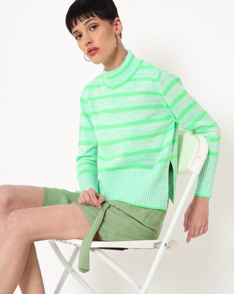 Species Striped Turtle-Neck Sweater