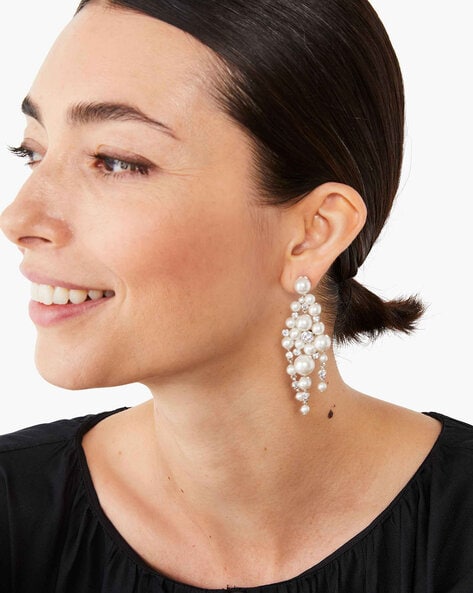 Premium Silver Chandelier Earrings | Statement Western Design