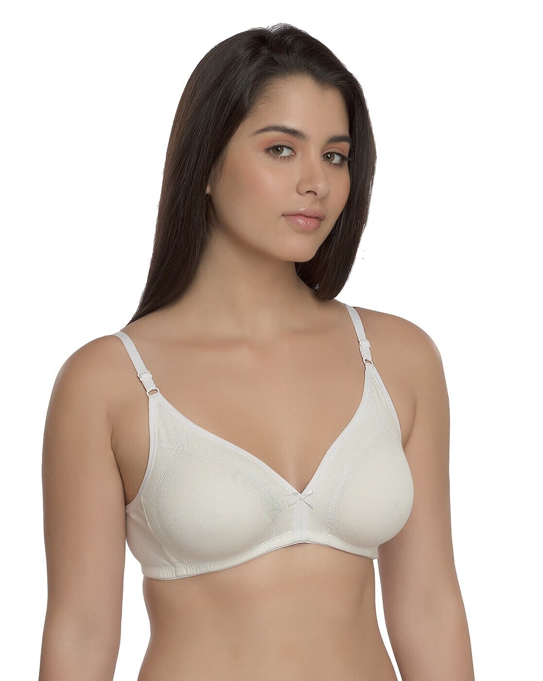 Plain Non-Padded Ladies White Cotton Bra, For Inner Wear, Size: 36A at Rs  65/piece in Mumbai
