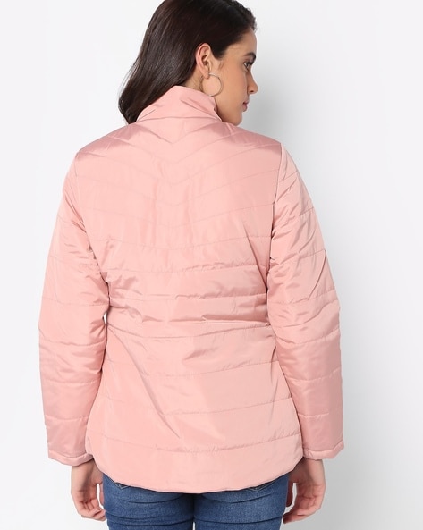 Reversible Zip-Front Puffer Jacket