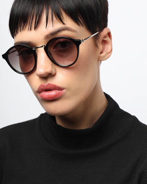 gucci black circle sunglasses