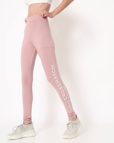 Buy Blush Pink Leggings for Women by 